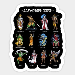 Japanese Mythology Gods Sticker